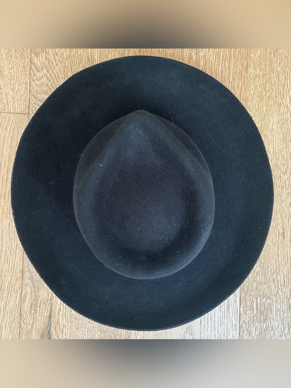 Pendleton Wool Felt Fedora Wide Brim Hat Black Western Unisex Classic 23” - Picture 6 of 7